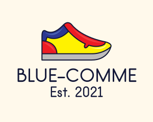 Multicolor - Mondrian Shoe Footwear logo design