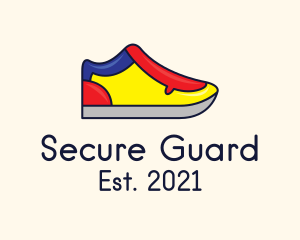 Puzzle - Mondrian Shoe Footwear logo design
