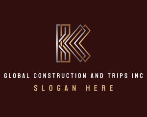 Fabrication - Industrial Business Letter K logo design