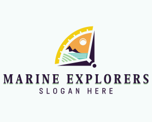 Adventure Exploration Compass logo design