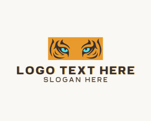 Cat - Tiger Cat Eye logo design