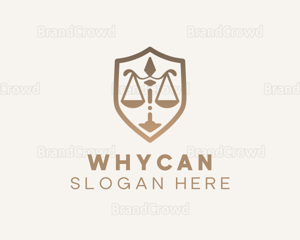 Shield Law Firm Scale Logo