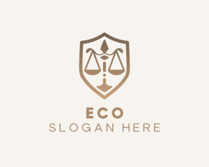 Shield Law Firm Scale Logo
