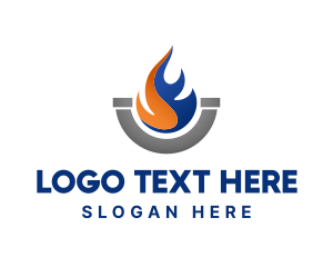 Fire - Industrial Water Plumbing logo design