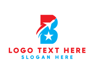 Flag - American B Plane logo design