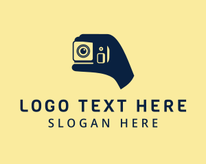 Vlogger - Handheld Camera Blog logo design