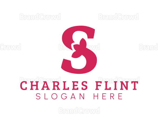 Pink Orange Letter S Logo