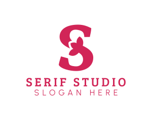 Pink Orange Letter S logo design