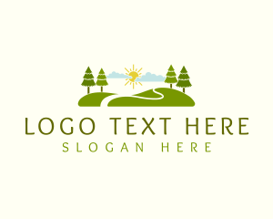 Lawn - Nature Tree Park logo design