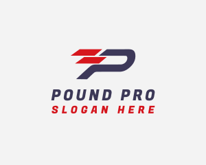 Speed Racing Letter P logo design