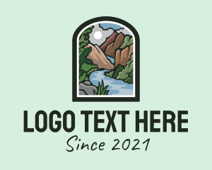 Tourism - Outdoor Mountain Valley logo design