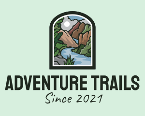 Outdoor Mountain Valley logo design