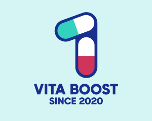 Vitamins - Medicine Pills One logo design
