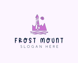 Amusement Park Castle Tower logo design