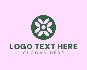 Vegan - Leaf Flower Spa logo design