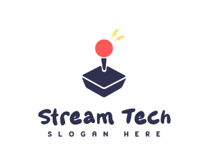 Streamer - Gamer Joystick Streamer logo design