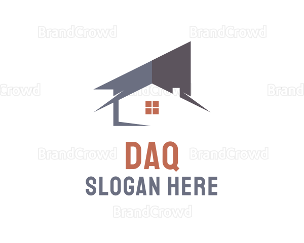 Modern House Roof Logo