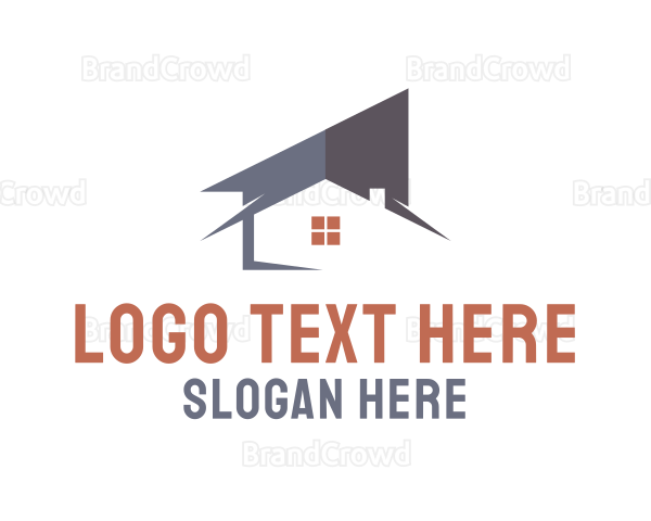 Modern House Roof Logo