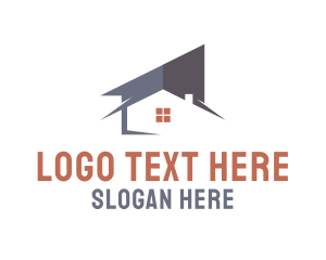 Land Developer - Modern House Roof logo design