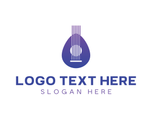 Audio - Guitar Music Instrument logo design