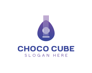 Guitar Music Instrument Logo