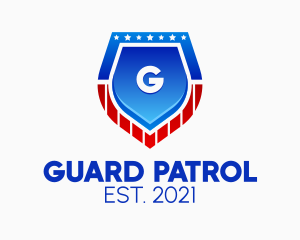 Patrol - Officer Badge Patrol Letter logo design