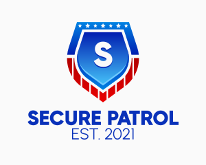 Patrol - Officer Badge Patrol Letter logo design