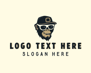Streetwear - Sunglasses Hiphop Monkey logo design