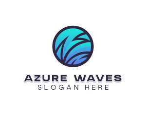 Wave Software Programming logo design