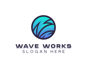 Wave Software Programming logo design