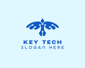 Digital Tech Bird logo design