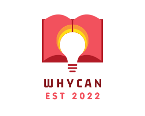 Person - Book lightbulb Learning logo design