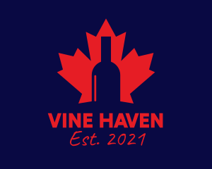 Canada Wine Bar  logo design