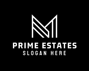 Property - Property Monoline Letter M Business logo design