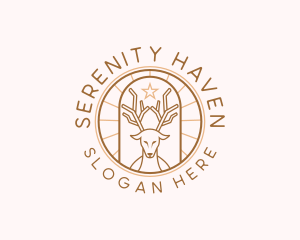 Sanctuary - Deer Sanctuary Horn logo design