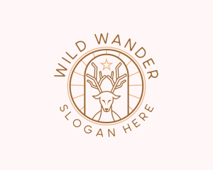 Deer Sanctuary Horn logo design