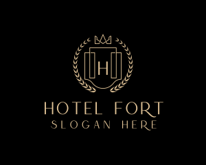 Shield Crown Hotel logo design