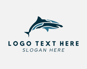 Marine Biologist - Shark Ocean Park logo design
