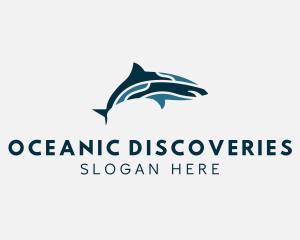 Marine Biologist - Shark Ocean Park logo design