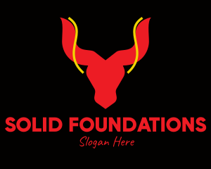 Cattle - Bull Head Taurus logo design