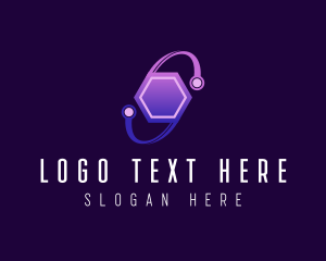 Bitcoin - Hexagon Online Software logo design