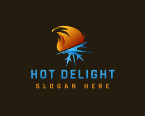 Cold Flame Temperature logo design