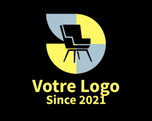 Upholsterer - Accent Chair Furniture logo design