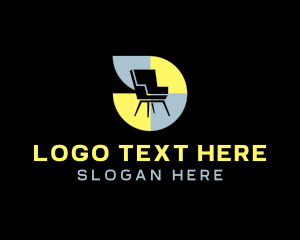 Throne - Accent Chair Furniture logo design