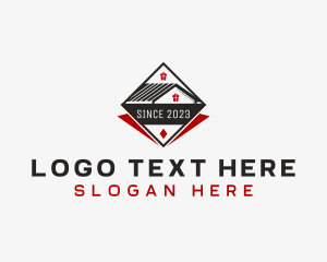 Construction - House Roof Developer logo design