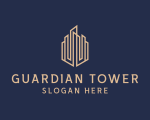 Construction Skyscraper Building logo design