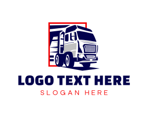 Trail - Trailer Truck Vehicle logo design