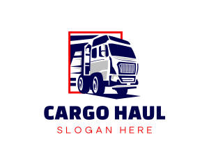 Trailer Truck Vehicle logo design