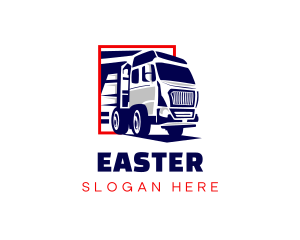 Highway - Trailer Truck Vehicle logo design