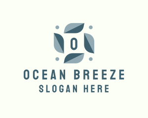 Leafy Aircon Breeze logo design